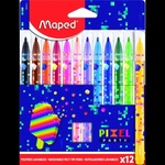 Maped MAPED: Комплект флумастери Pixel Party, миещи се - 12 броя (IMA845413)
