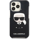 Pouzdra a kryty na mobilní telefony Pouzdro Karl Lagerfeld TPE Full Body Ikonik iPhone 13 Pro černé
