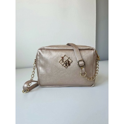 Laura Biaggi Zlatoružová crossbody s dvoma priehradkami na zips