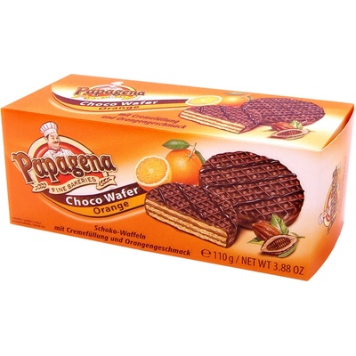Papagena Čokoládové oplatky s pomerančovou náplní 110 g