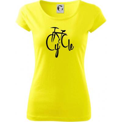 Cycle bicykel Pure dámske tričko Citrónová