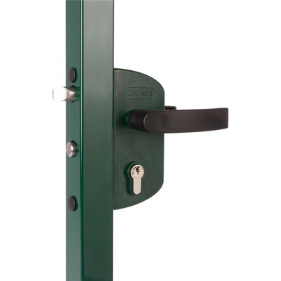 LOCINOX zámek pro branku s profilem 40x40mm, zelený, LAKZ4040P1L6005VCAP