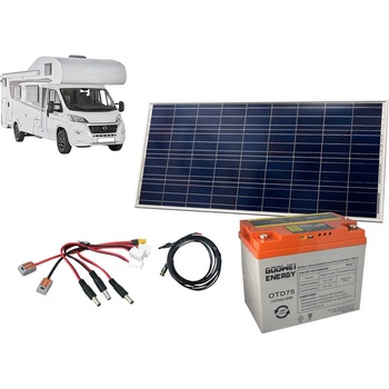 Goowei Energy Set OTD75 75Ah 12V panel Victron Energy 115Wp/12V