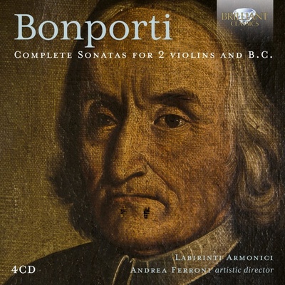 BRILLIANT CLASSICS LABIRINTI ARMONICI ANDREA FERRONI - Bonporti - Complete Sonatas For 2 Violins And B.C. CD