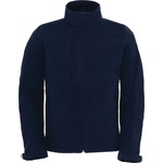 B&C Collection B&c hooded softshell men / Мъжко трислойно софтшел яке с качулка - тъмносиньо l (01195000303)
