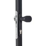 Locinox Комплект заоблени алуминиеви дръжки 3006PAD Locinox с предпазни планки и възможност за блокиране предназначени за брави за вграждане (P00010560-9005)
