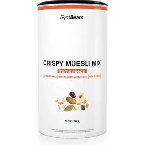 GymBeam Crispy Muesli Mix 420 g плодове и семена