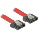 Delock кабел SATA FLEXI 6 Gb/s 100 cm червен метал (83837)