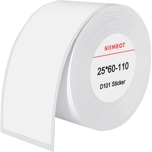 NIIMBOT Термо етикети Niimbot 25x60 мм, 110 бр. , бели (T25*60-110WHITE)