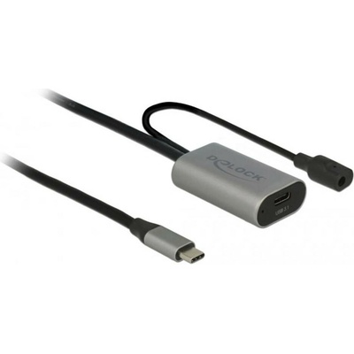 Delock 85392 USB-C USB-C ® zástrčka, USB-C ® zásuvka 5m černý