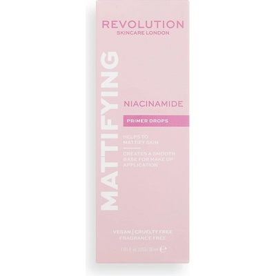 Revolution Skin REVOLUTION Skincare Niacinamide Mattifying Primer Drops База за лице дамски 30ml