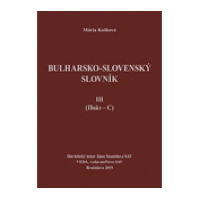 Bulharsko-slovenský slovník III.