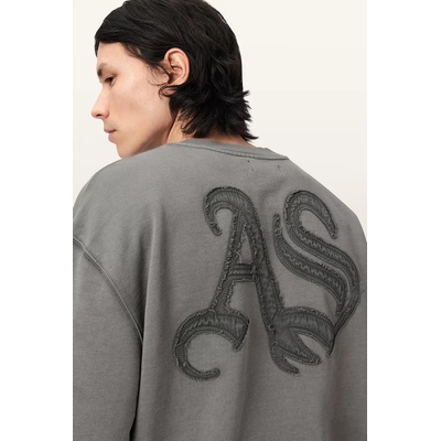 AllSaints уголемен суичър мъжки от памук INSIGNIA (M029NE)