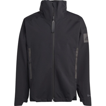 adidas Men's MYSHELTER Waterproof Half-Zip Rain Anorak - BLACK