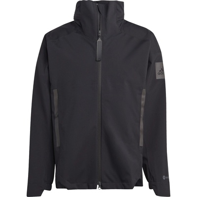 adidas Men's MYSHELTER Waterproof Half-Zip Rain Anorak - BLACK