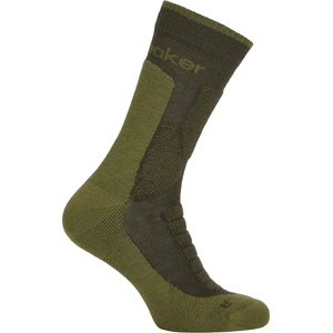 Icebreaker Мъжки туристически чорапи Icebreaker Merino Hike+ Heavy Crew Walking socks - Dark Loden / Sphagnum - размер 44, 5-46, 5 (EU) (201-9224-0613)