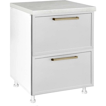 Matis Кухненски шкаф долен с две чекмеджета alba d60 2f pl-box бяло