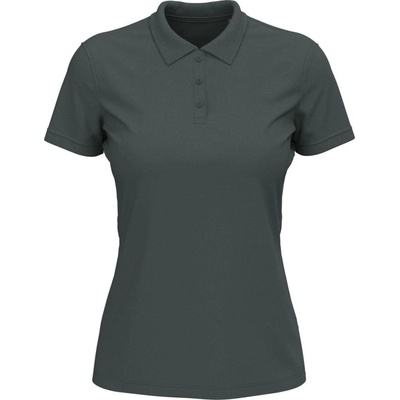 Lux Short sleeve Polo dámske STEDMAN sivá Slate