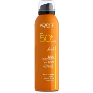 Korff sun secret СПРЕЙ ЛОСИОН ЗА ТЯЛО spf 50+ 200 мл