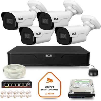 BCS 4x kamera P TIP24FSR4 Ai2 DVR