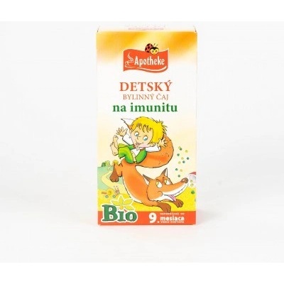 Juvamed APOTHEKE BIO DETSKÝ BYLINNÝ ČAJ NA IMUNITU nálevové vrecká od ukončeného 9. mesiaca 20x1,5 g 30 g