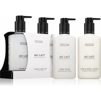 Scottish Fine Soaps Au Lait Scottish Fine Soaps Au Lait telové mlieko 300 ml + Scottish Fine Soaps Au Lait tekuté mydlo s pumpičkou 300 ml kozmetická sada