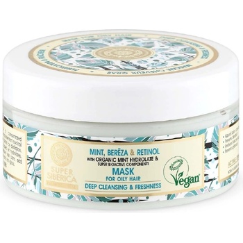 Natura Siberica Super Siberica Mint, Berёza & Retinol Mask for Oily Hair 300 ml