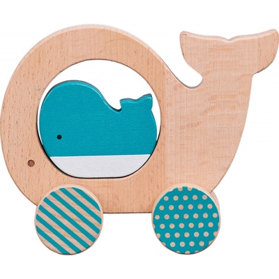 Petitcollage Velryba a mládě na kolečkách – Zboží Mobilmania