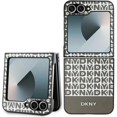 DKNY Калъф DKNY с повторение на долната част на райе за Samsung Galaxy Z Flip 6 - кафяв (3666339322984)