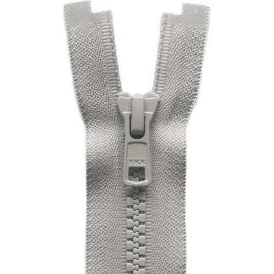 YKK VISLON® zip kostěný dělitelný, šedý světlý - 30 cm