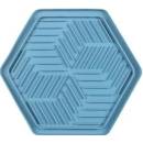 Flamingo lízací podložka M 24 x 21 x 1 cm modrá