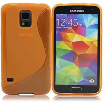 Samsung Силиконов калъф за Samsung Galaxy S5 G900 оранжев