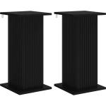 vidaXL Стойка за растения 2 бр. Черно 30, 5 x 30 x 60, 5 см (899783)