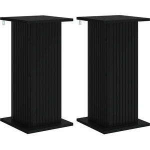 vidaXL Стойка за растения 2 бр. Черно 30, 5 x 30 x 60, 5 см (899783)