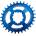 Burgtec Плоча BURGTEC Oval GXP Boost 3 - Син 32T