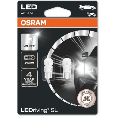 OSRAM LEDriving SL 2825DWP-02B W5W 12V 0,8W 6000K W2.1x9.5d