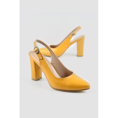 Moda Trend Дамски елегантни обувки - Горчица #328011 (328011_Жълт)