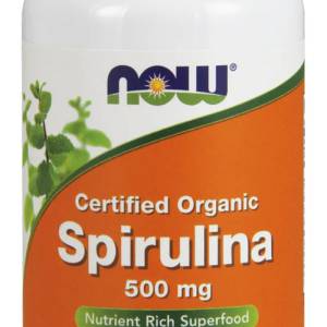 NOW Хранителна добавка СПИРУЛИНА , Now Foods Spirulina 500mg (200 tabs)