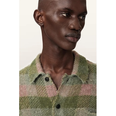 AllSaints жилетка без закопчаване мъжка с вълна ADLER (M007KE)