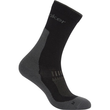 Icebreaker Мъжки туристически чорапи Icebreaker Merino Hike+ Light Crew Walking socks - Black / Obsidian - размер 42-44 (EU) (201-9225-0112)