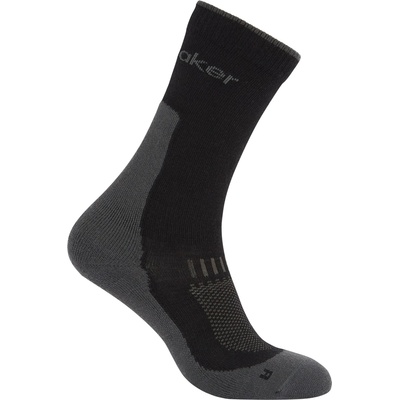 Icebreaker Мъжки туристически чорапи Icebreaker Merino Hike+ Light Crew Walking socks - Black / Obsidian - размер 42-44 (EU) (201-9225-0112)