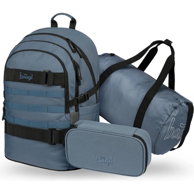 BAAGL КОМПЛЕКТ 3 Skate Dust Blue: раница, моливник, спортна чанта BAAGL | Sin | Момичешки | ЕДИН РАЗМЕР