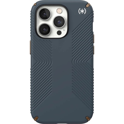 Speck Калъф за Apple iPhone 14 Pro, Speck Presidio 2 Grip, антимикробно покритие, сив (150145-3068)