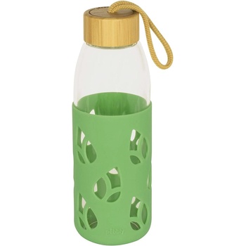 Pebbly Бутилка за вода PKV-023, 550 мл, зелен, стъкло, Pebbly (PEBB3760132814537)