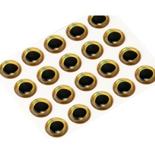 Sybai Epoxidové Oči 3D Epoxy Fish Eyes Rainbow Gold 10 mm