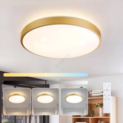 Brilagi - LED димируемо осветително тяло GLASS POOL DOUBLE LED/60W/230V 50 cm златно + дистанционно управление (BG4305)