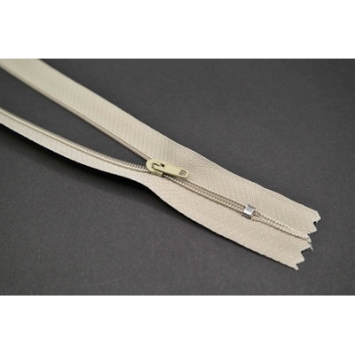 Nedeliteľný jemný plastový špirálový zips (veľkosť číslo 3) rôzne farby - dĺžka 12 cm - 60 cm 20 cm Kamenná šedá