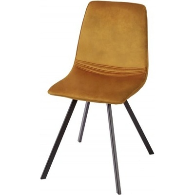 Ainnde Amsterdam tmavě žlutá samet 2 ks