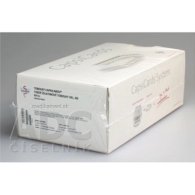 Fagron CapsiCards žel. kapsule vel´. 00 slonovinové 850 ks kartón 17x50 ks 1 bal. 1x1