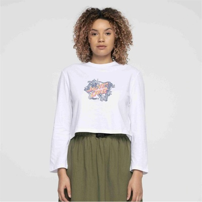 SANTA CRUZ tričko Dragon Dot L/S T Shirt White WHITE